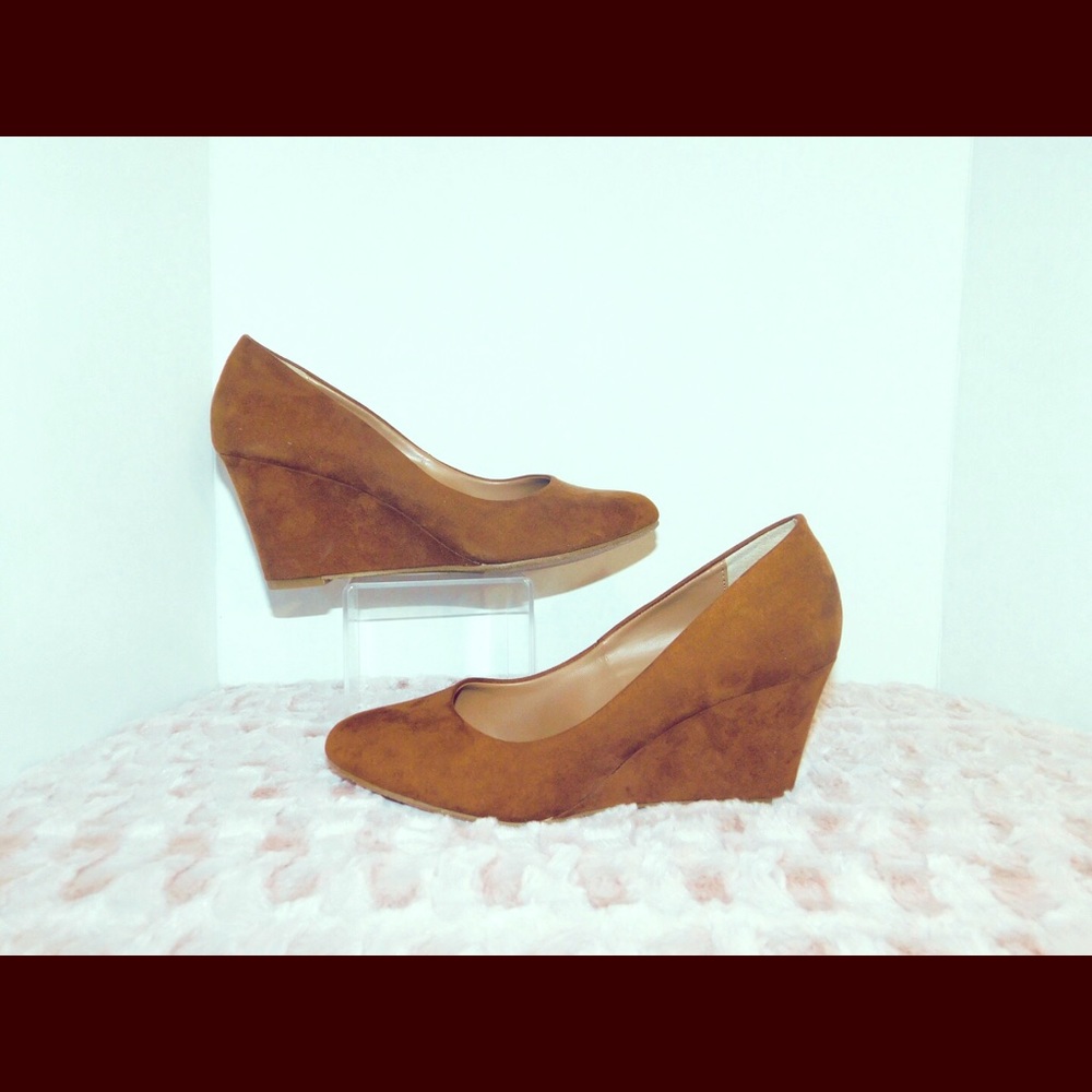 Suede Wedge Heels